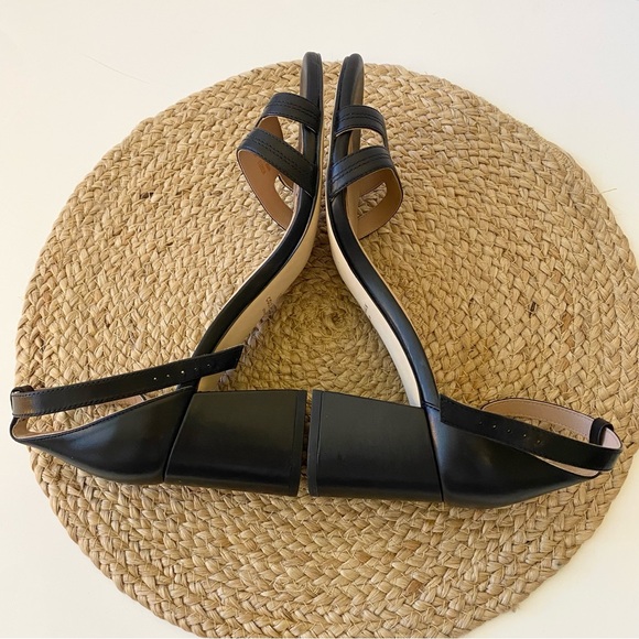 COLE HAAN Adelaide Leather Sandal Heels in Black - 9 - Picture 9 of 16